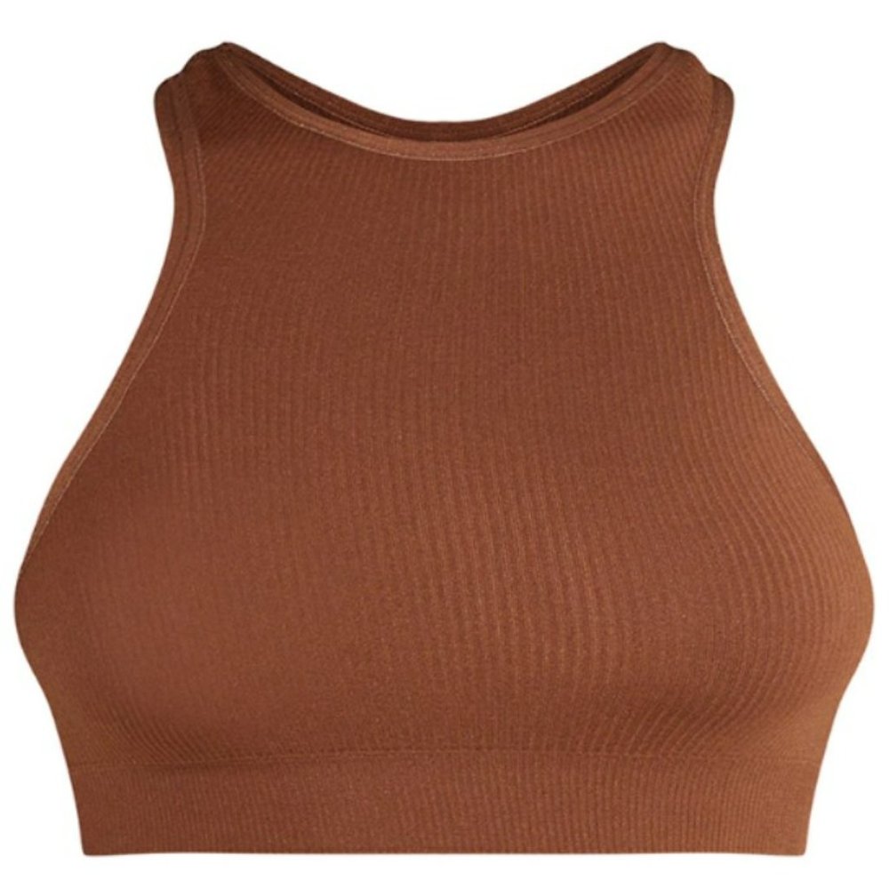 Chocolate Seamless Rib Racer Set - Picture 4 of 7